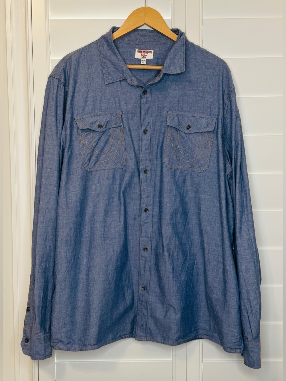 True Religion Men's Botton Down Shirt Size 3XL